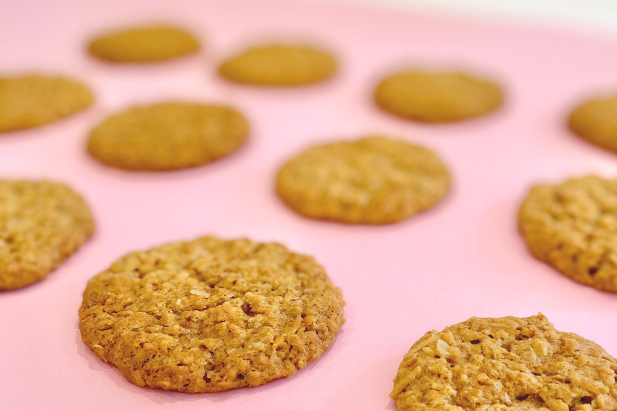 DAIRY FREE, GLUTEN FREE, ANZAC COOKIES 